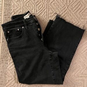 Madewell Women's Cropped Black Jeans